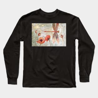 Red Jewel Damselfly Long Sleeve T-Shirt